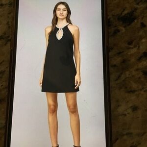 NWT Anthropologie Maeve Blair Rhinestone Keyhole dress